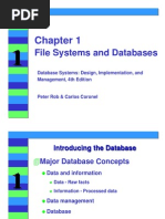 File Systems and Databases: Database Systems: Design, Implementation, and Management, 4th Edition