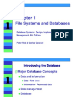 File Systems and Databases: Database Systems: Design, Implementation, and Management, 4th Edition