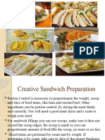 Present A Variety of Sandwich
