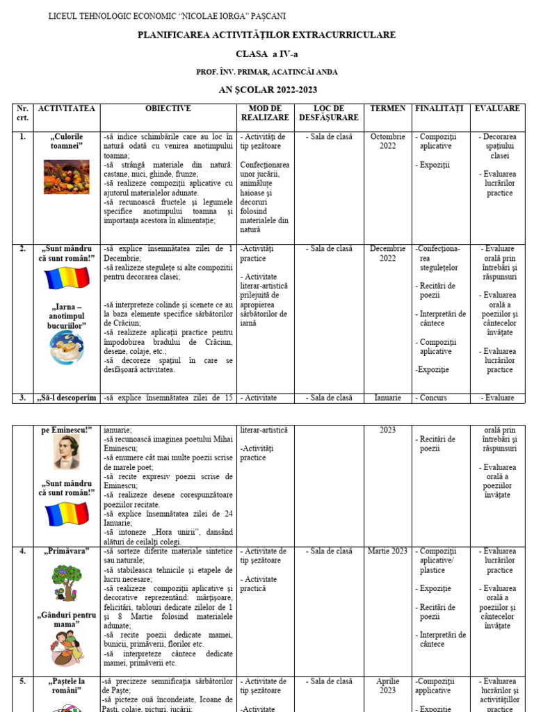 1 Activ. Extra Cls. I | PDF