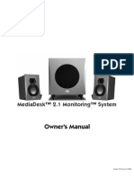 Owner'S Manual: Mediadesk™ 2.1 Monitoring™ System