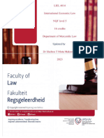 International Economic Law 4814 2023 Study Guide