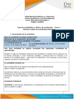 Guia de Actividades y Rúbrica de Evaluación - Unidad 1 - Paso 2 - Diseñar El Plan de Marketing Relacional