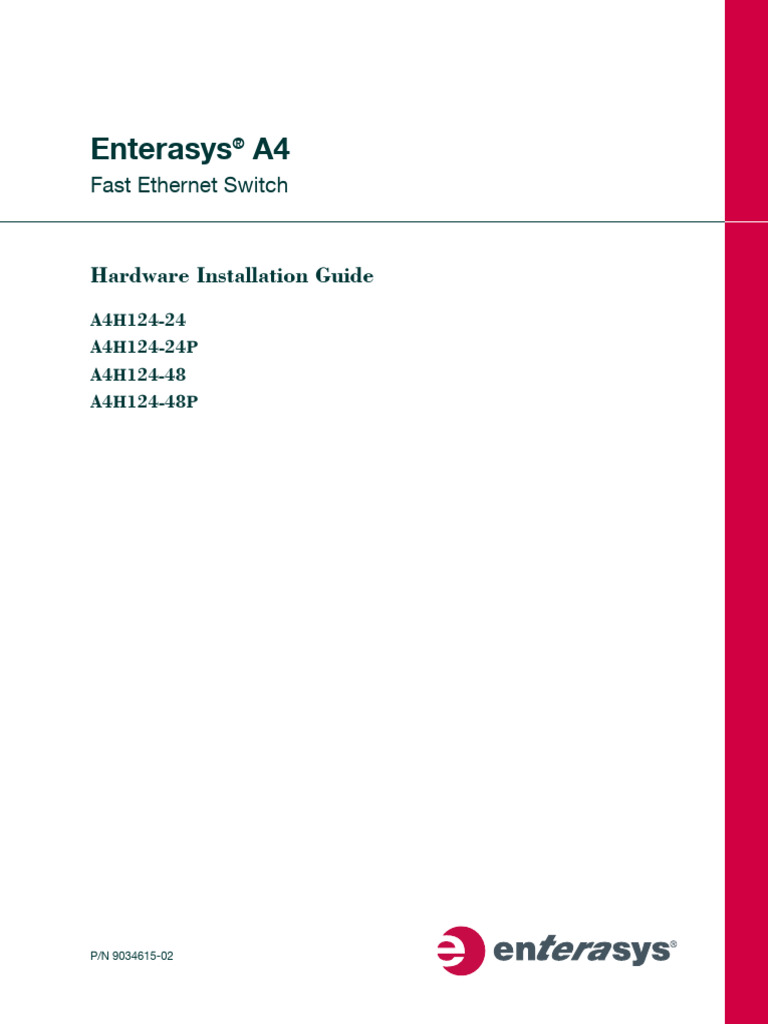 Switch Enterasys Manual PDF