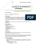 Guia de Aprendizaje 6 - Anamnesis de Enf