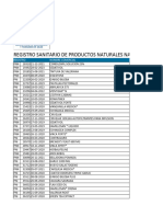 Reg San de Prod Nat Nacionales e Importados Actualizado Al 18 Octubre 2023