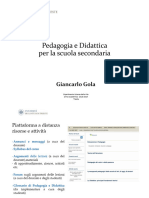 Pedagogia e Didattica - La Valutazione - 2018-2019
