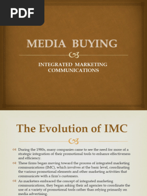 Media Buying Integrated Marketing Communications-1