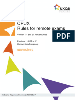 CPUX en Rules For Remote Exams v1.1