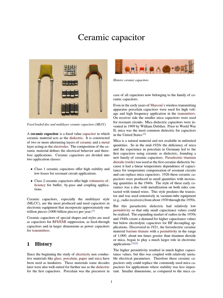 Ceramic Capacitor | PDF