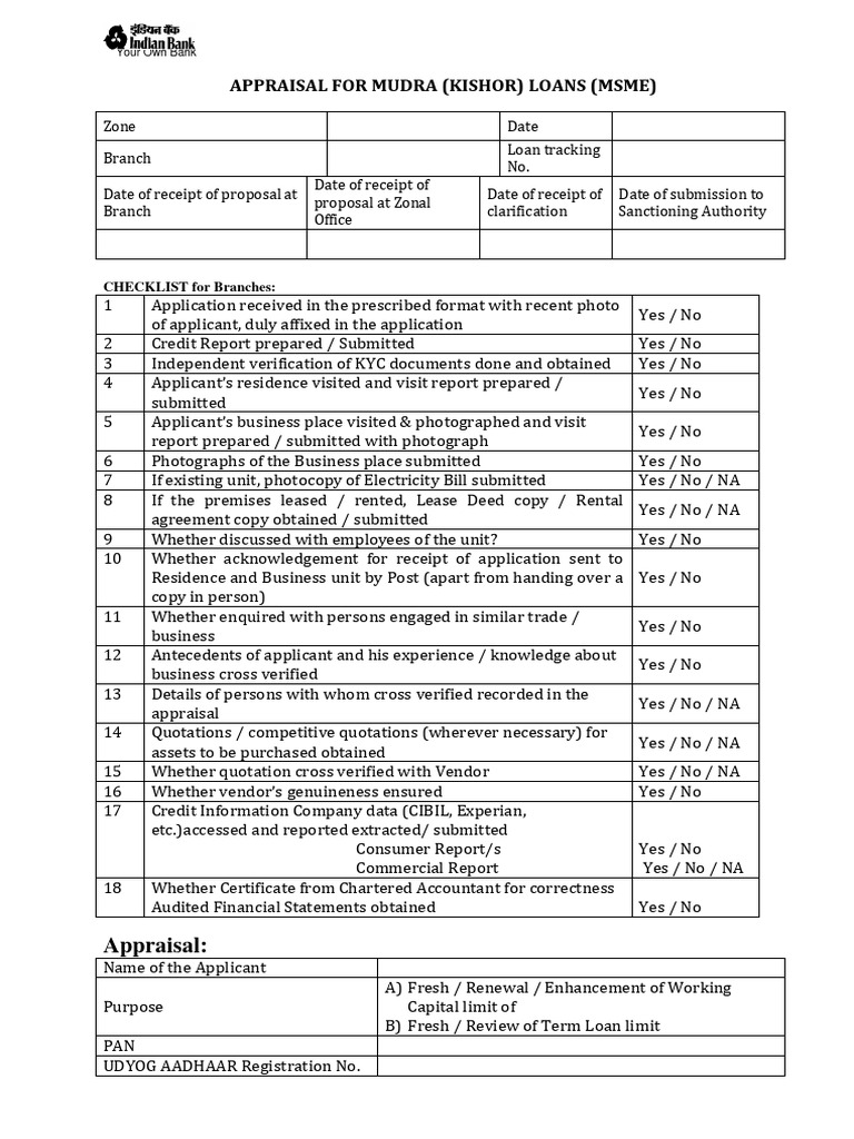 mudra-kishor-loans-appraisal-format-pdf