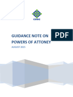 Guidance Note On Powers of Attorney