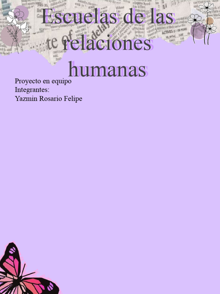 Escuela de Las Relaciones Humanas 1 | PDF | Crecimiento personal y ...