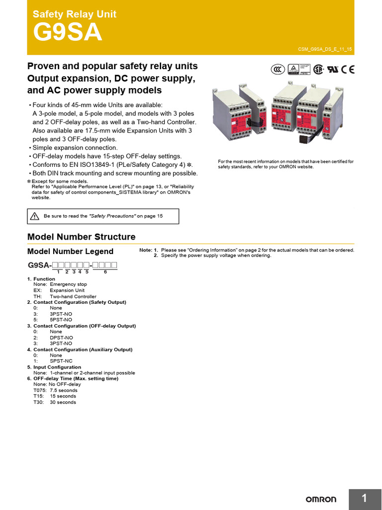 Safety Relay Units Guide | PDF | Technology & Engineering