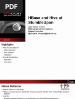 HBase and Hive at StumbleUpon Presentation