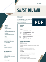 Swasti Bhutani - Resume
