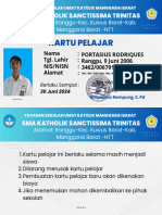 Salinan Dari White and Green Geometric Student ID Card