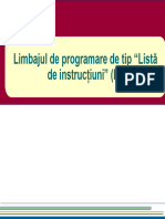 11 Limbaj Lista de Instructiuni