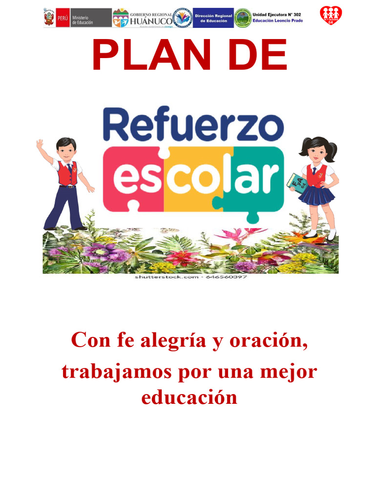 Plan de Refuerzo Escolar 2023 | PDF