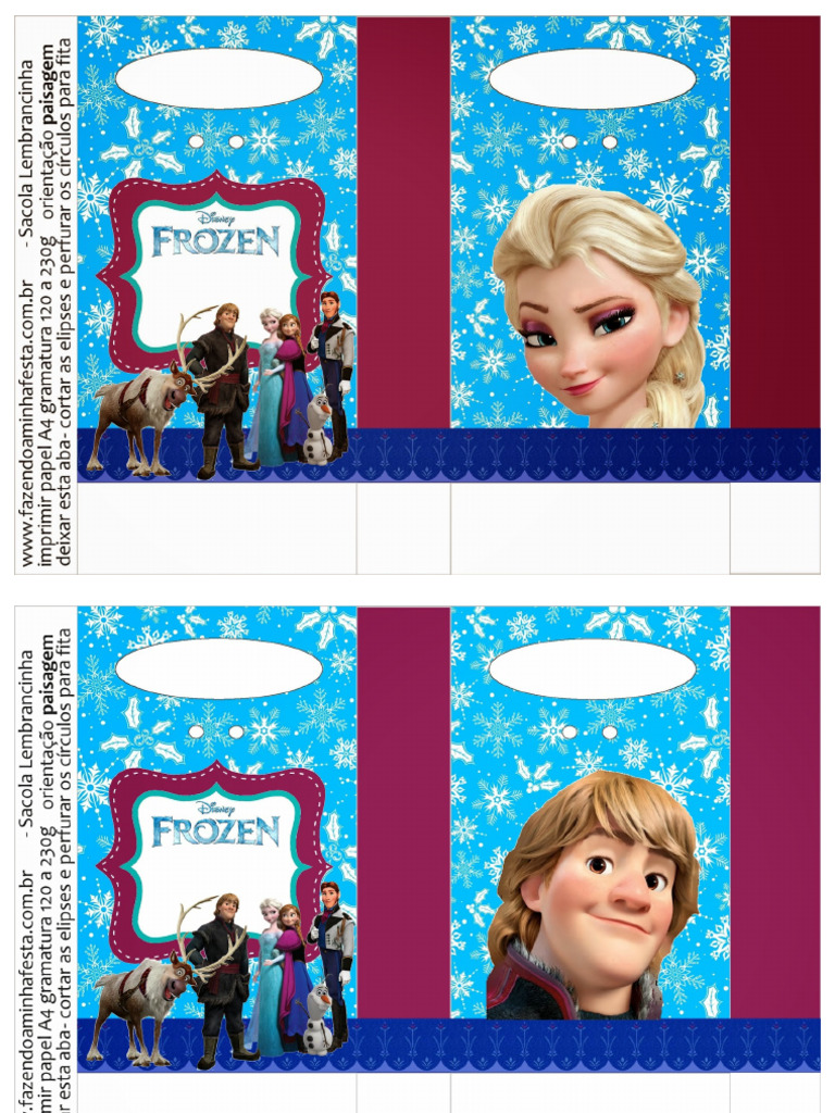 Frozen Party Favor Bag Elsa PDF