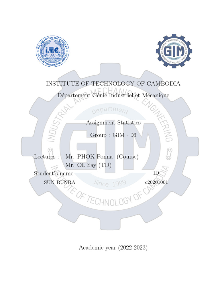Assignment Stastics Download Free Pdf Mode Statistics Median