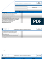 Lista de Chequeo para La Selección de Proveedores y Contratistas