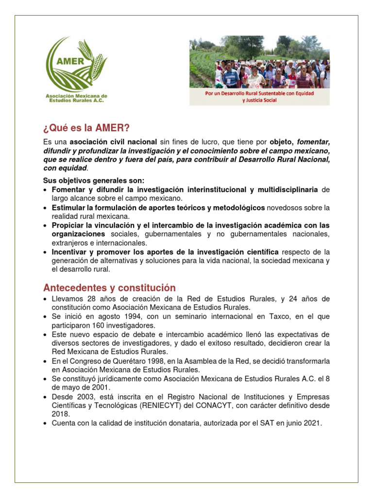 Asociación Mexicana de Estudios Rurales | PDF | México