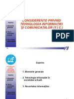 Considerente Privind Tehnologia Informatiei Si Comunicatiilor