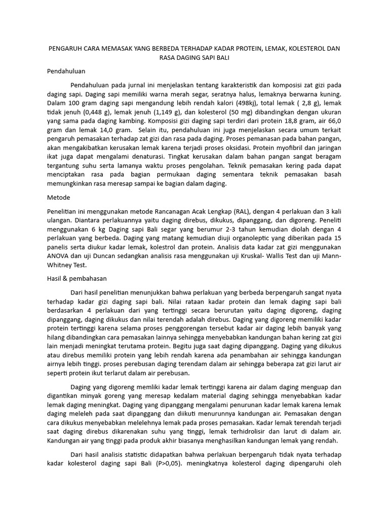 review jurnal sapi | PDF