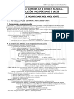 O Crack de 1929 e A Gran Depresión (1º Bac)