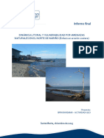 Dinámica Litoral Y Vulnerabilidad Por Amenazas Naturales en El Norte de Nariño (Énfasis en Erosión Costera)