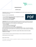 Certificado - Negociacion - Tranqui - BANCO - DAVIVIENDA 2