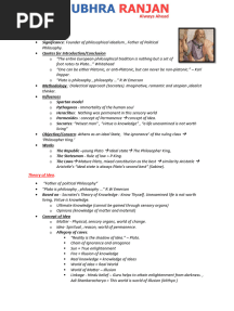 Plato Short Notes