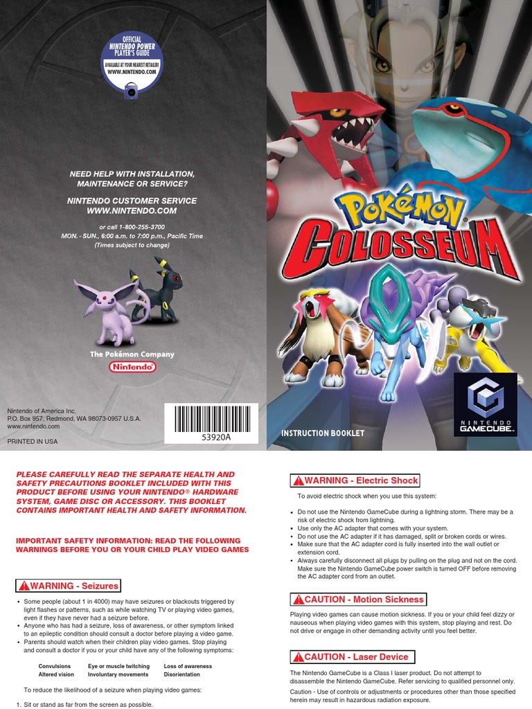 Pok Colosseum | PDF | Pokémon | Nintendo
