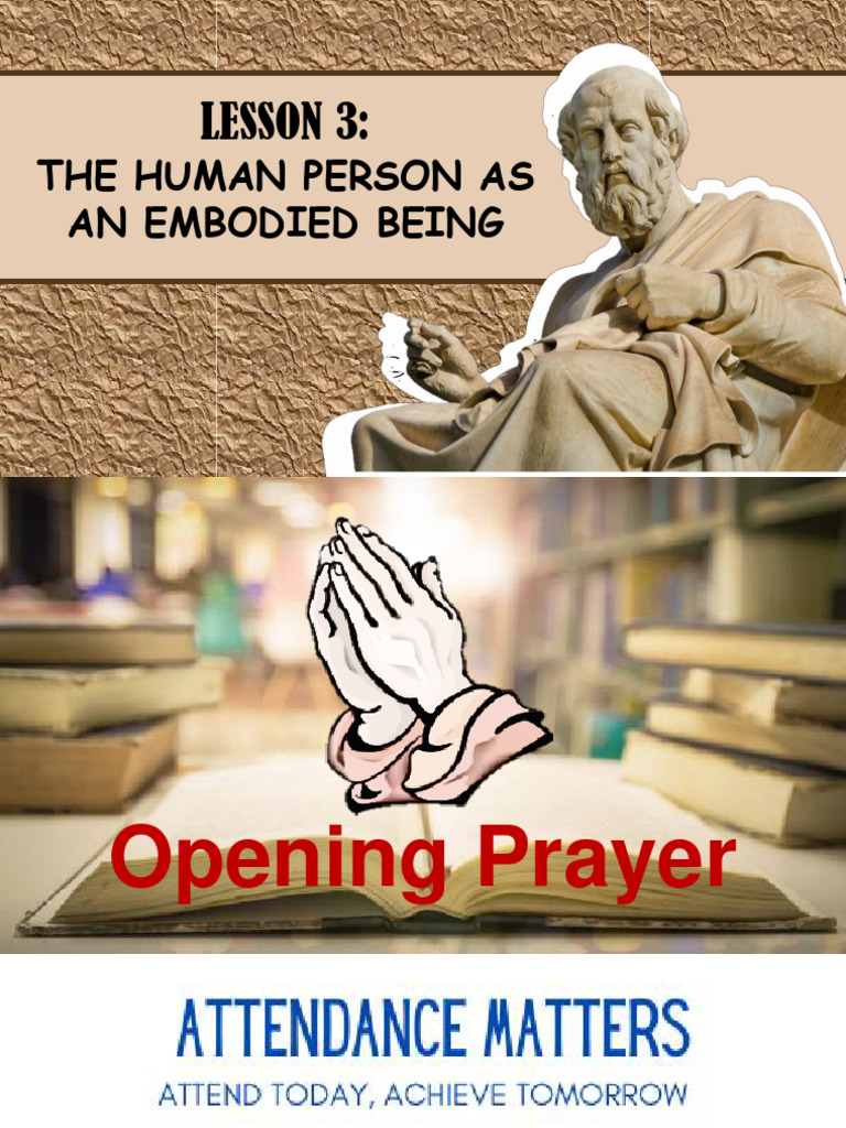LESSON 3 - Human Person As An Embodied Being | PDF