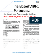 Portugues Ebserh Ibfc Conjuncoes e Acentuacao Grafica