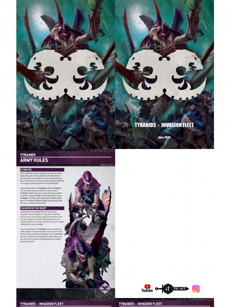 Tyranids - Invasion Fleet Booklet | PDF