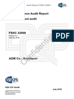 ADM - GFSI - Audit Report