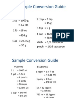 Sample Conversion Guide