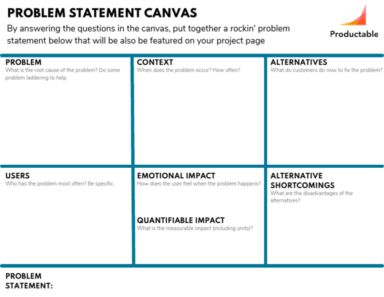 Activity 1 problem statement canvas pdf
