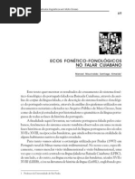 Ecos Fonético-Fonológicos No Falar Cuiabano