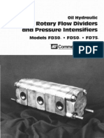 Oil Hydraulic Rotary Flow Dividers and Pressure Intensifier