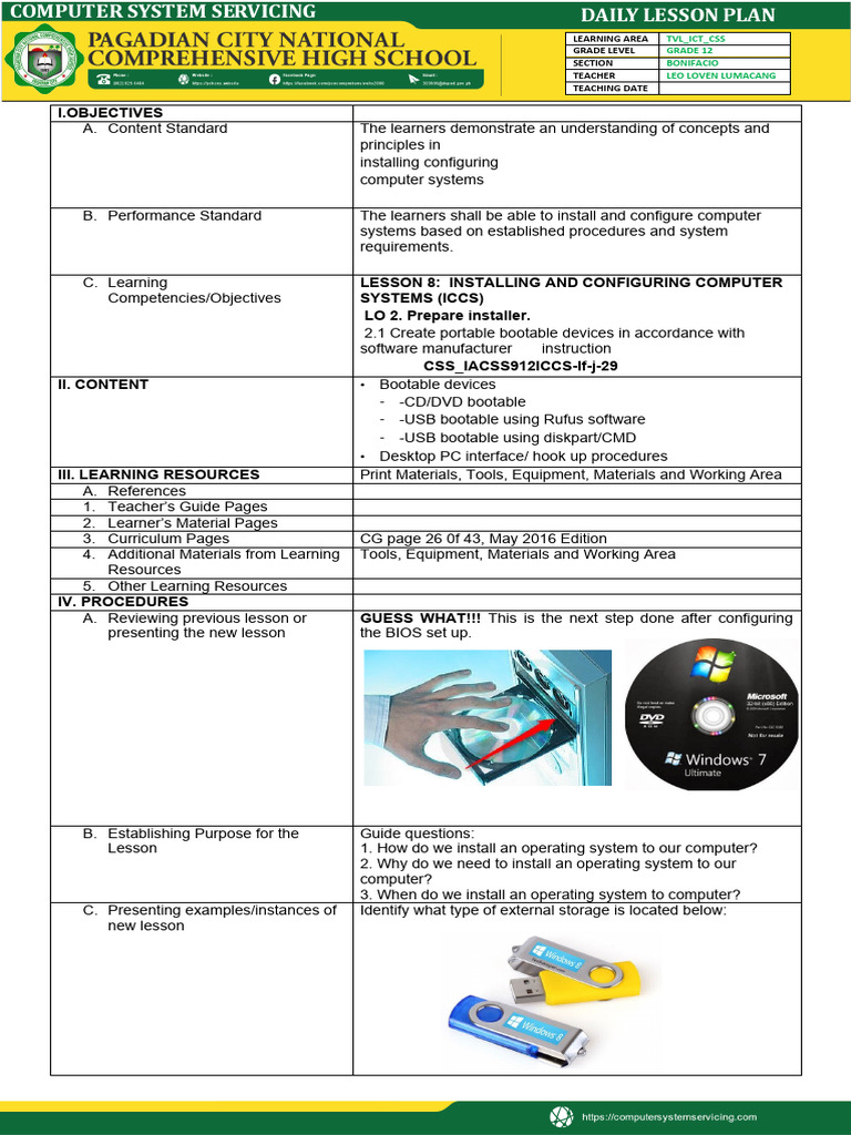 Installing Computer Systems Guide | PDF | Learning | Booting