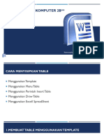 Pertemuan 5 Pembuatan Table