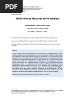 Big Five - Mobile Phone Misuse in The Workplace