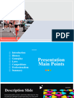 035 Professional Athlete Running Powerpoint Template and Google Slides Themes