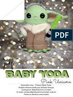 Baby Yoda Pink Unicorn Crochet H7gypf