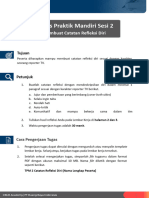 Tugas Praktik Mandiri Sesi 2: Membuat Catatan Refleksi Diri