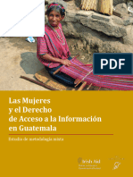 Investigación Las Mujeres y El Derecho Al Acceso A Información