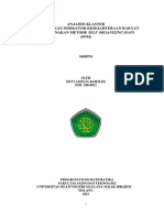 Analisis Klaster Berdasarkan Indikator Kesejahteraan Rakyat Menggunakan Metode Self Organizing Maps (SOM)